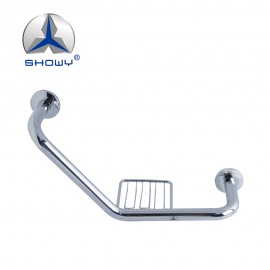 Showy 7027 S/Steel Handrail Bar with Soap Holder